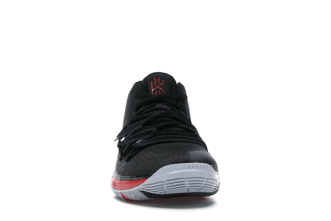 Детские кроссовки для мальчиков с принтом Nike Kyrie 5, University Red/Black-Pure Platinum — фото 2