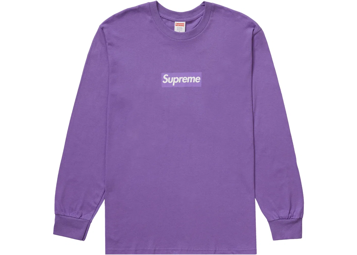 Мужская футболка с длинным рукавом с принтом Supreme L/S Tee, Purple