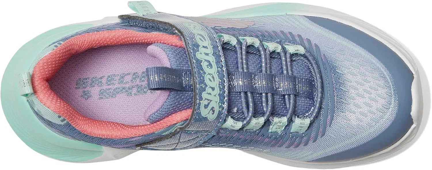 Детские кроссовки для девочек Tide Tech Skechers, Charcoal/Multi — фото 4