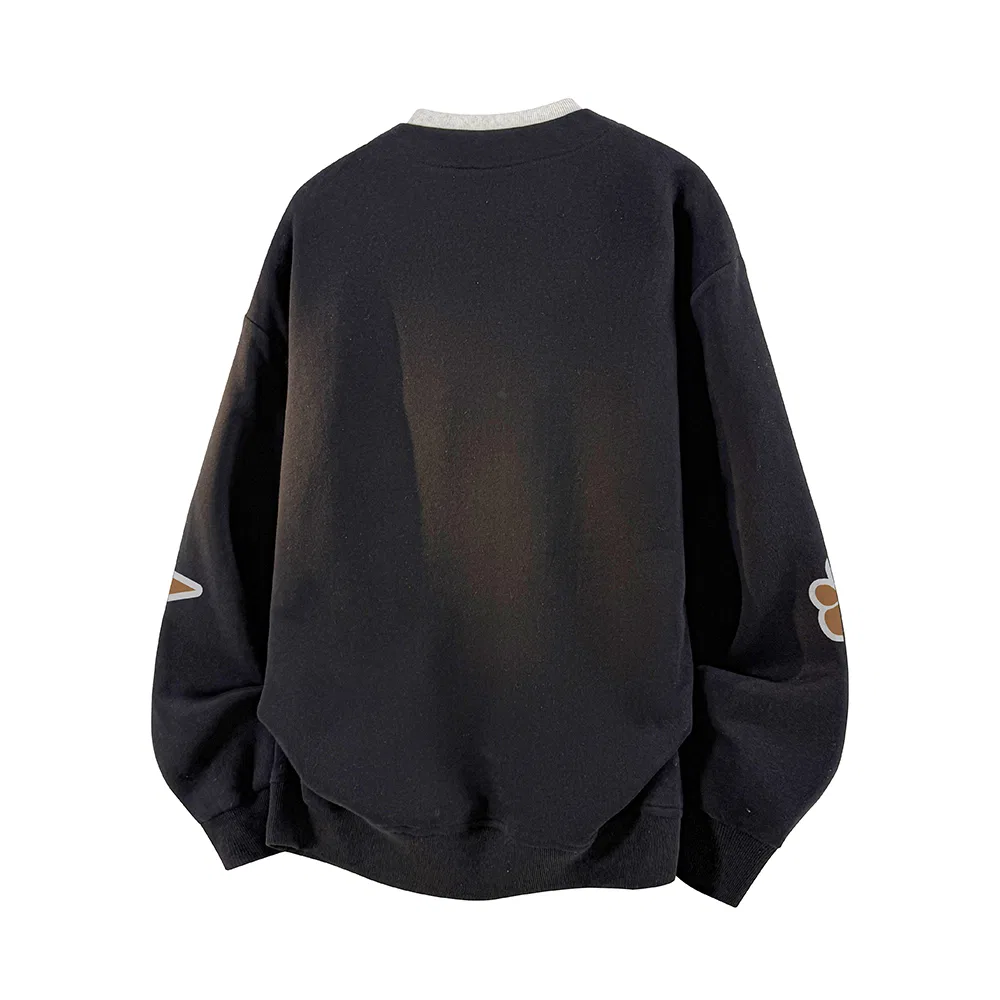 Детская толстовка с воротником-стойкой Henry Collar PAL ONGACO, Light Gray — фото 4