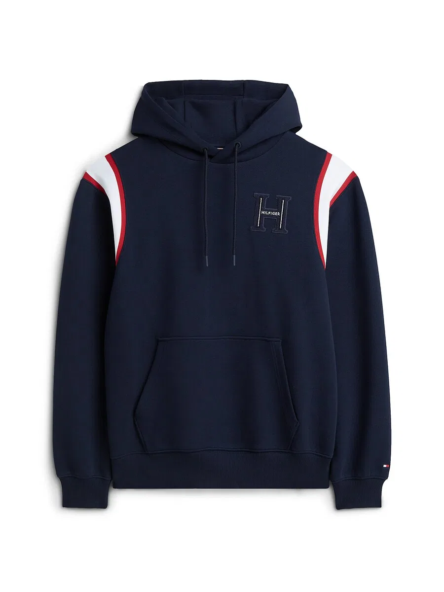 Толстовка TOMMY HILFIGER 'Varsity' темно-синего цвета