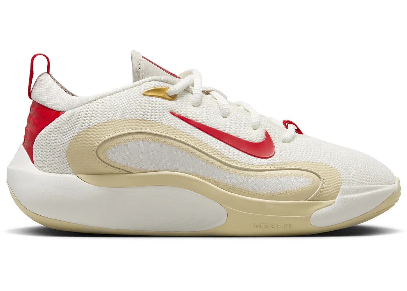 Детские кроссовки для мальчиков Nike IsoFly Nike, Sail/Light Bone/Light Khaki/University Red