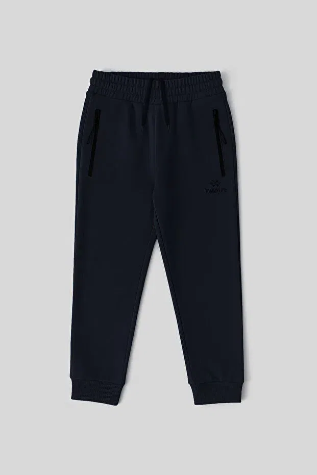 Детские спортивные штаны для мальчиков с зауженным кроем Tommy Life, Navy Blue