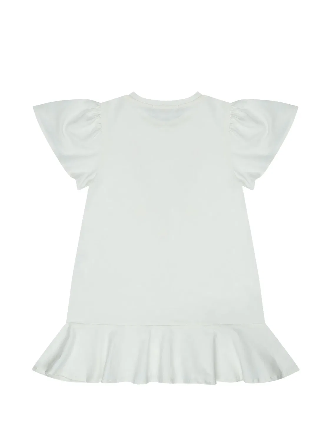Платье с оборками и принтом Aigner Kids, белый — фото 2