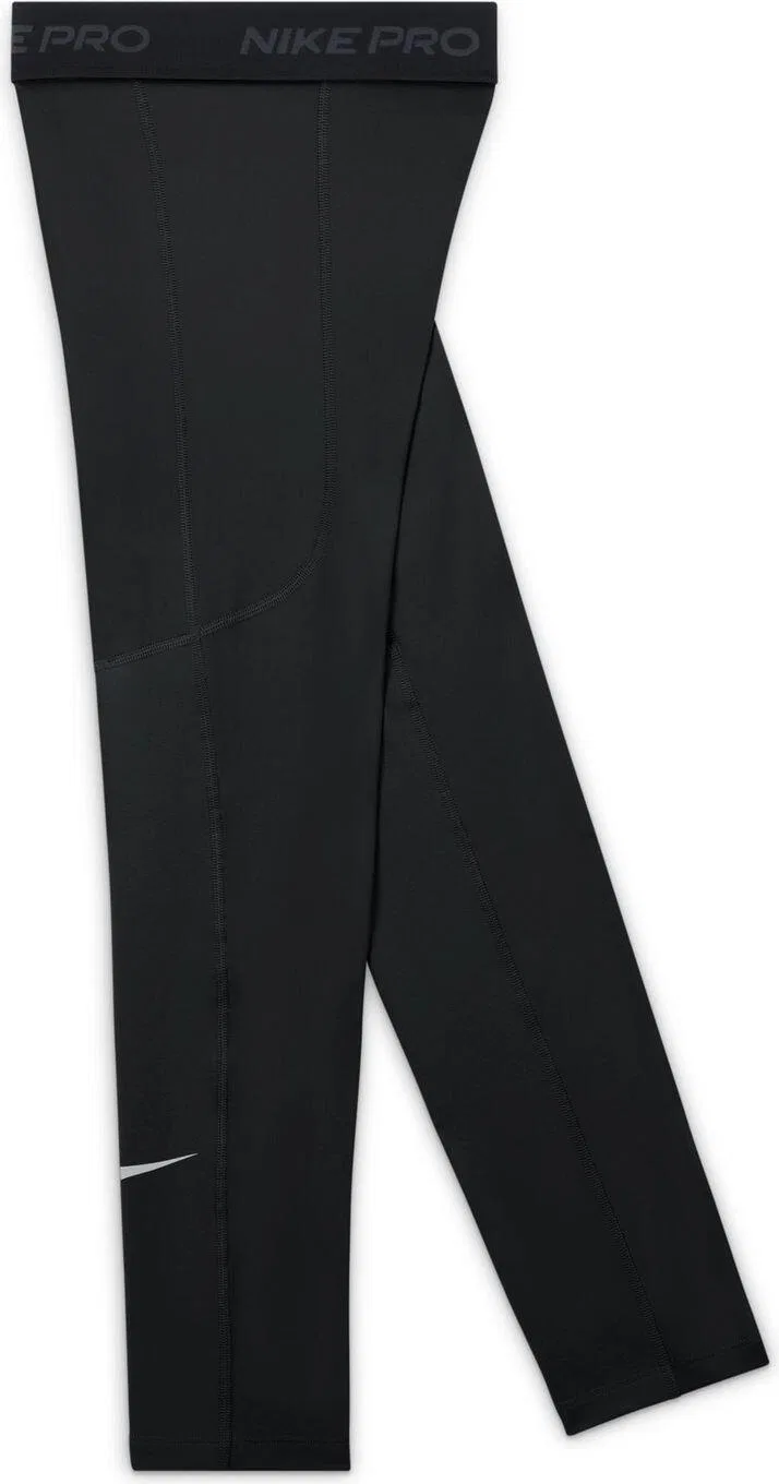 Детские леггинсы с усиленными коленями Nike Dri-FIT Pro, Черный