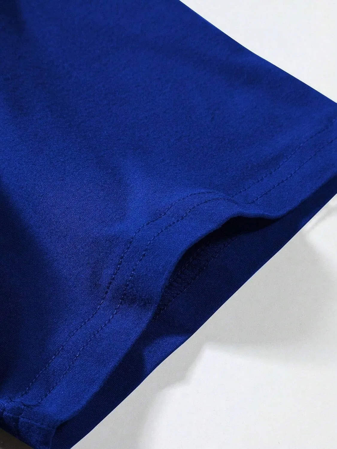 Мужская футболка с круглым вырезом, Solid Color, Royal Blue — фото 4
