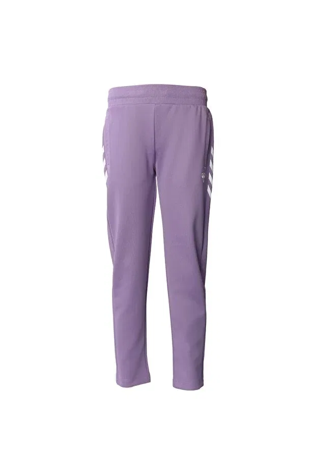 Детские спортивные брюки для девочек зауженные Hummel, Purple — фото 2