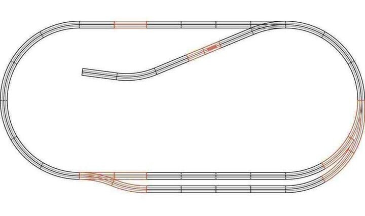 

GeoLine set Комплект направляющих C, Roco 61102