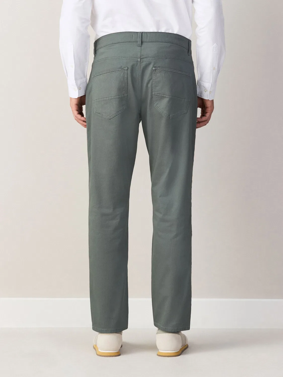 Брюки Slim Fit с 5 карманами Next, зеленый — фото 4