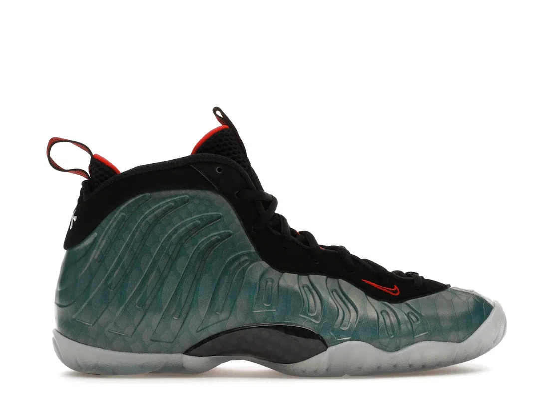 Детские кроссовки Lifestyle Nike Air Foamposite One Gone Fishing, Dk Emerald/Black-Challenge Red