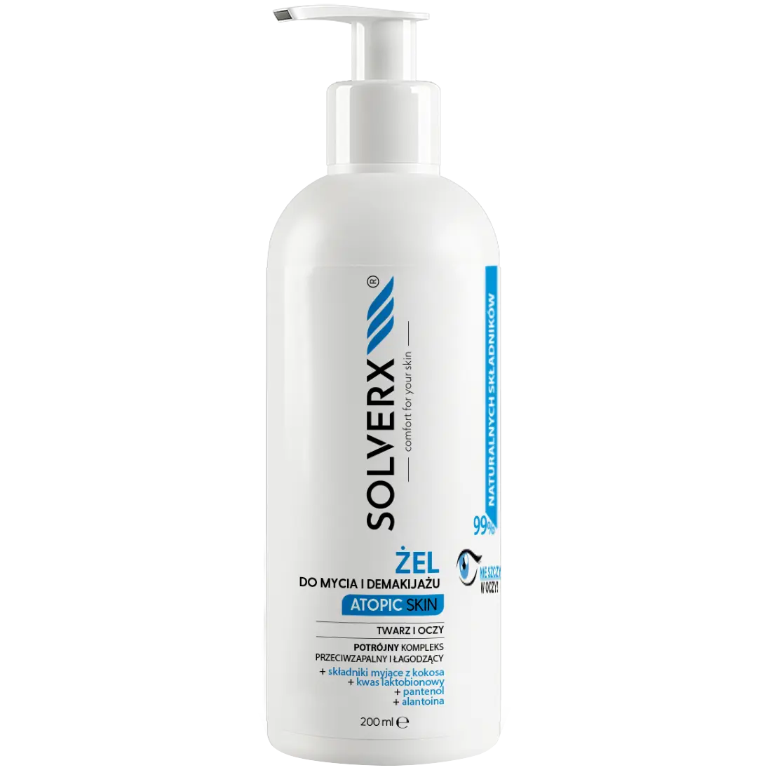 

Solverx Atopic Skin гель для умывания и снятия макияжа, 200 мл