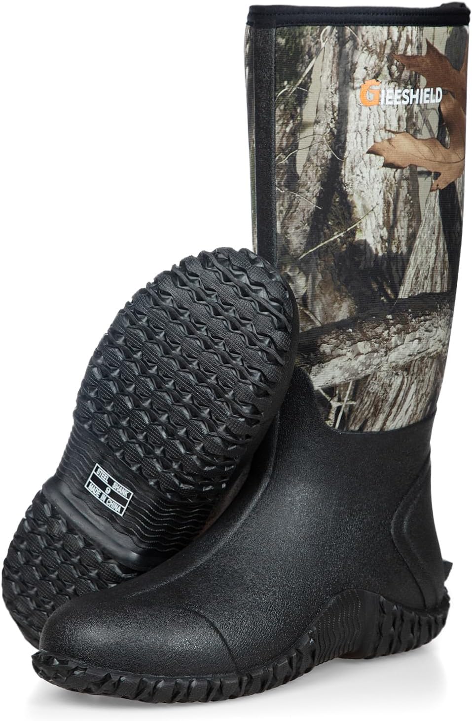 

Резиновые сапоги GIEESHIELD для мужчин, водонепроницаемые утепленные резиновые охотничьи сапоги с неопрена с металлической стелькой, прочные противоскользящие сапоги для охоты, садоводства, сельского хозяйства, рыбалки и работы в грязи, Next G2...