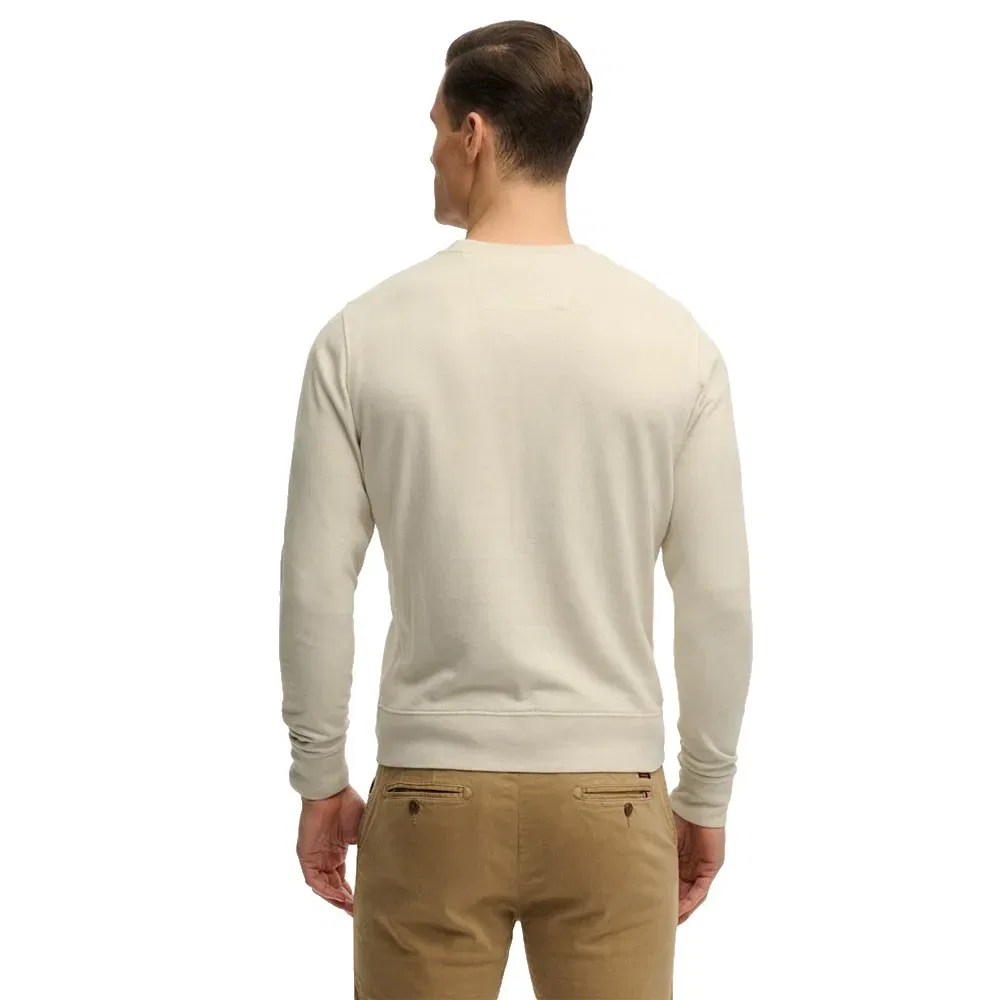 Мужской свитшот с круглым вырезом Classic Essential Superdry, Beige — фото 2
