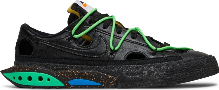 Кроссовки Nike Off-White x Blazer Low 'Black', черный - фото