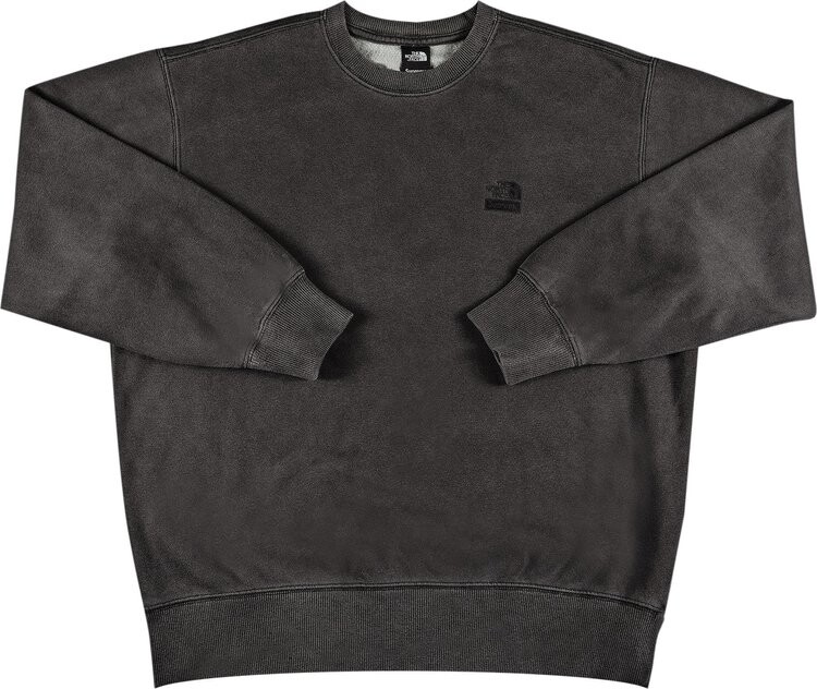 

Толстовка Supreme x The North Face Pigment Printed Crewneck 'Black', черный