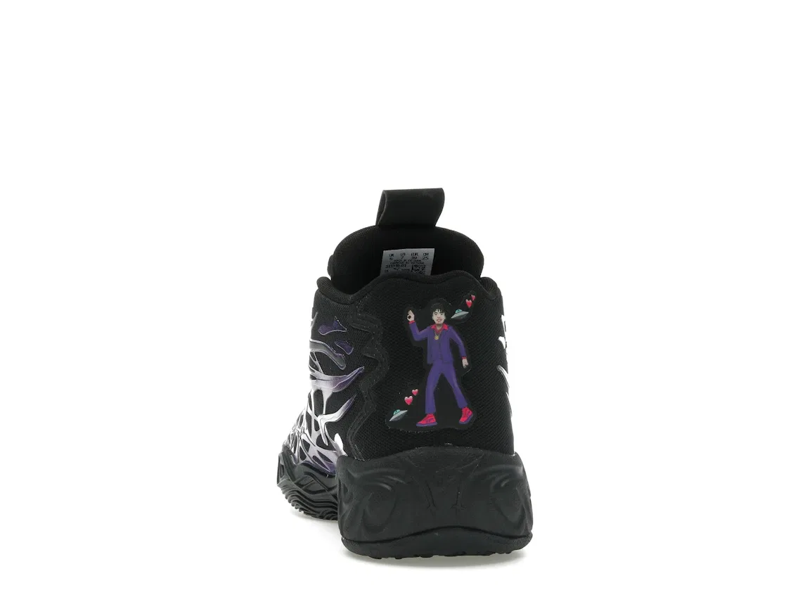 Детские кроссовки для мальчиков с агрессивным дизайном Puma LaMelo Ball MB.04 Puma, Black/Blue — фото 4