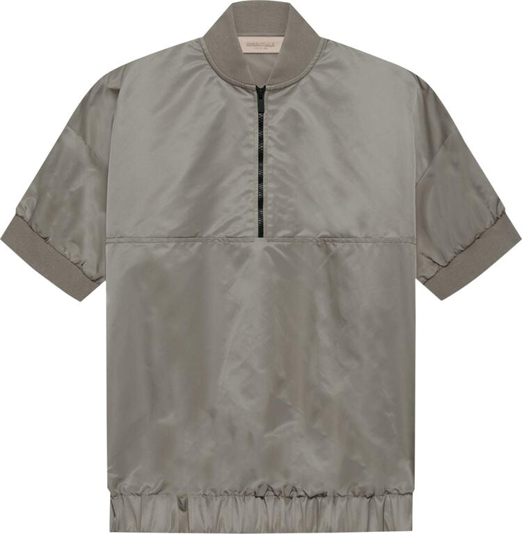

Пуловер Fear of God Essentials Half Zip Pullover 'Desert Taupe', серый