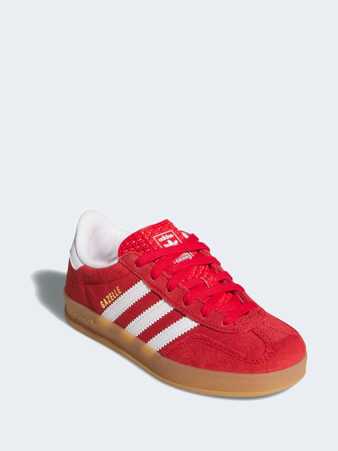 Кроссовки Gazelle Indoor, adidas Originals, красный/белый — фото 3