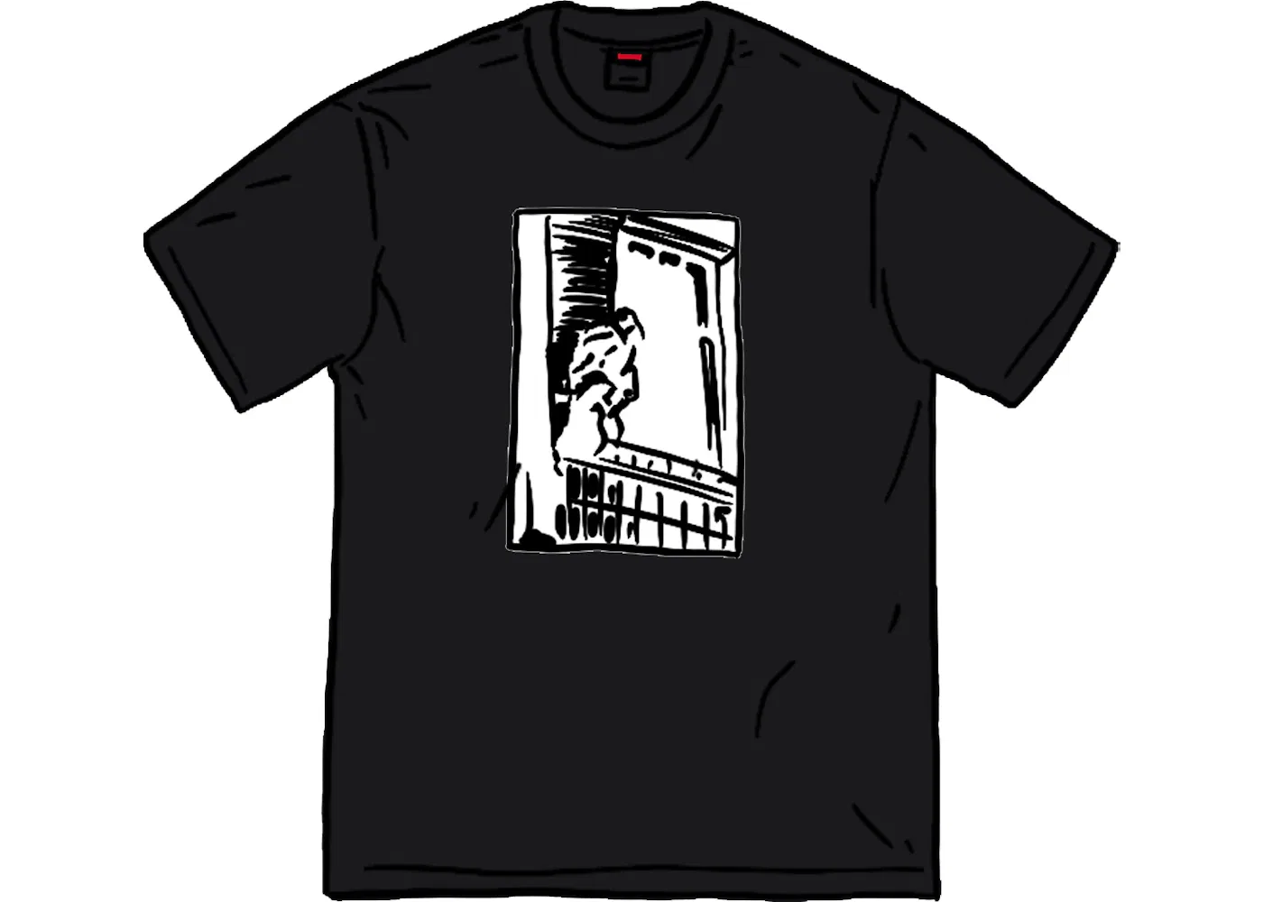 Мужская футболка с принтом Supreme Antihero Balcony Tee, Black