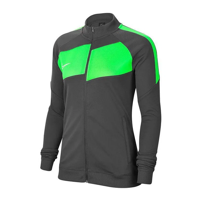 Женская тренировочная куртка с длинным рукавом Academy Pro Nike, Fluoreszierendes Grun / Dunkelblau
