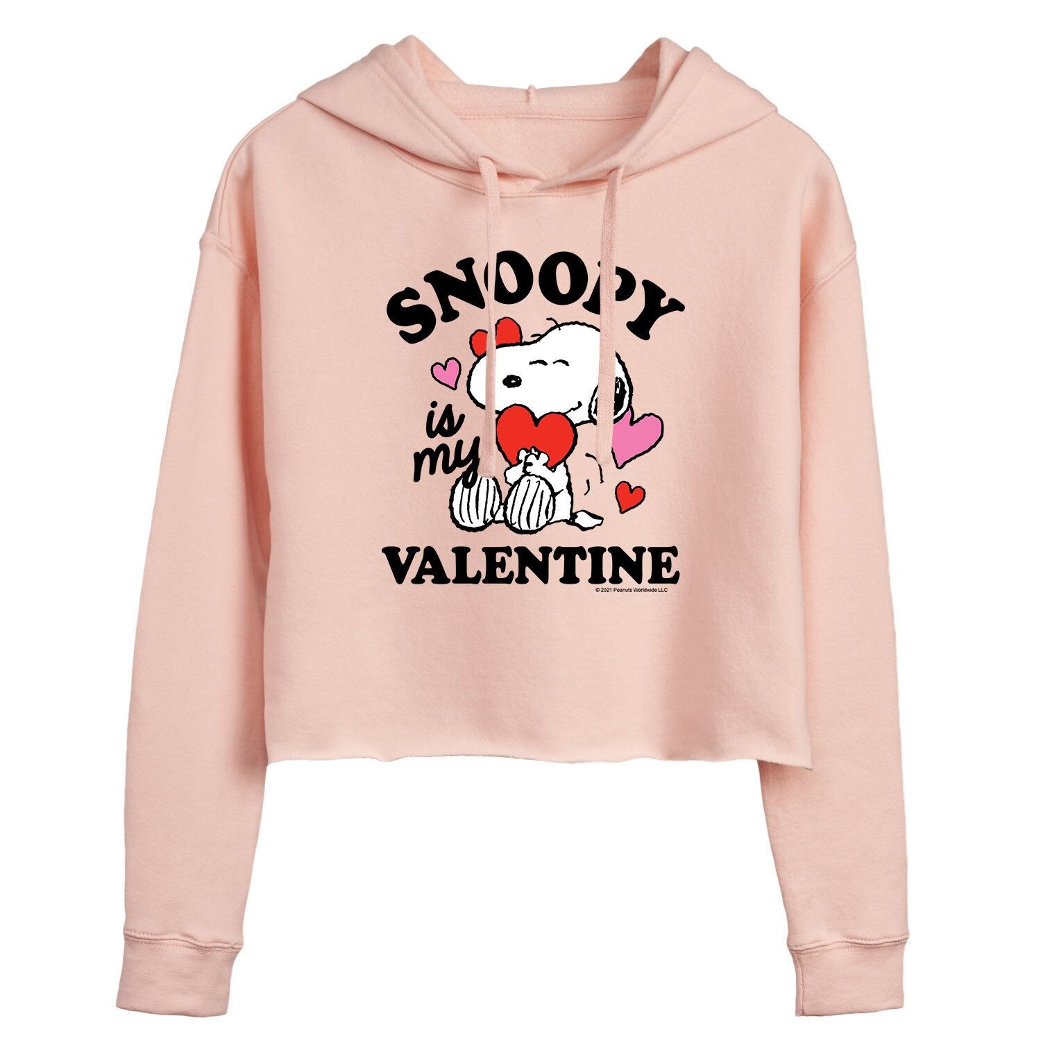 

Укороченная толстовка с рисунком Peanuts для детей «Snoopy Is My Valentine» Licensed Character