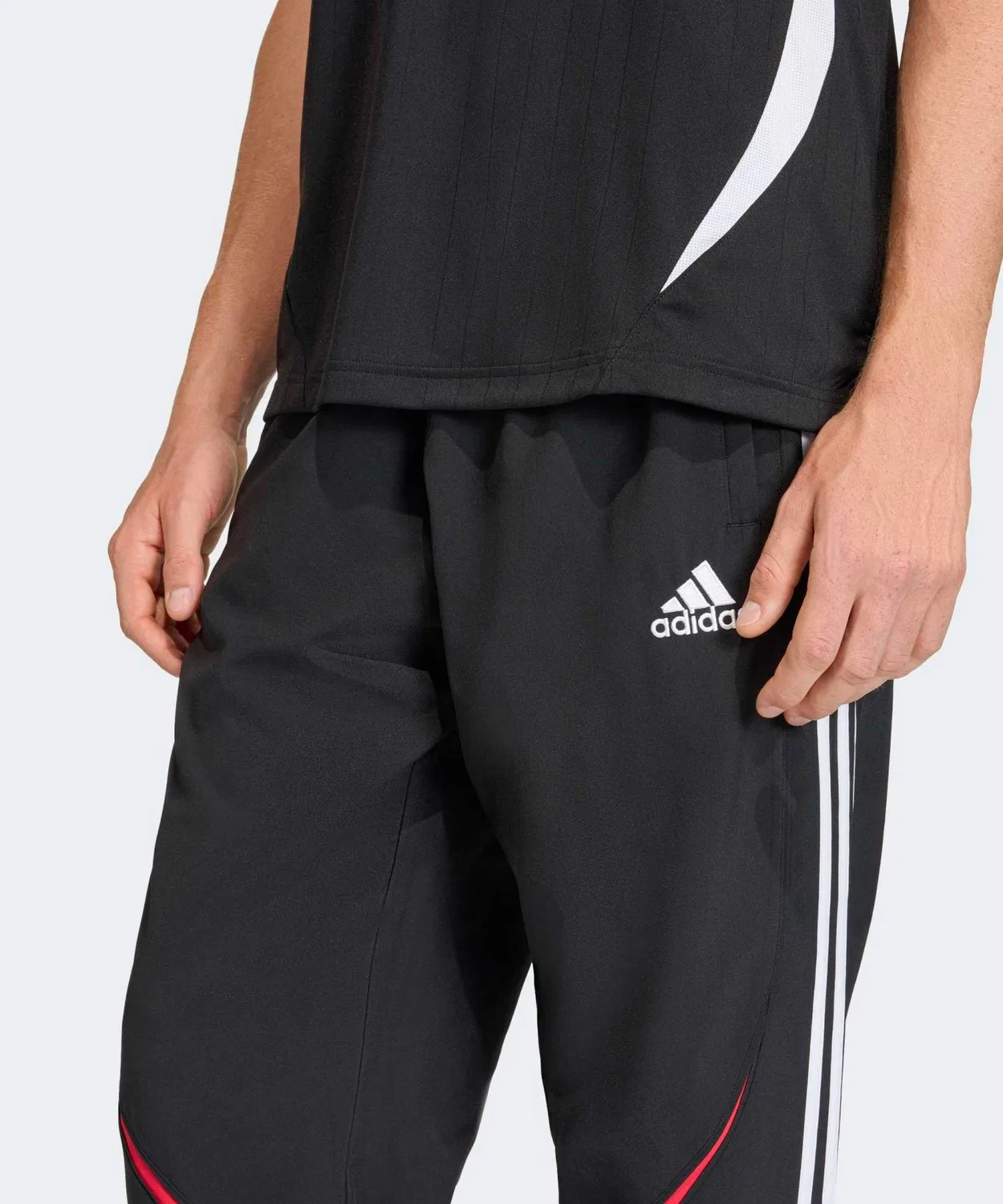Мужские спортивные штаны свободного кроя Team Geist Adicolor Track Pants Adidas, Black — фото 3