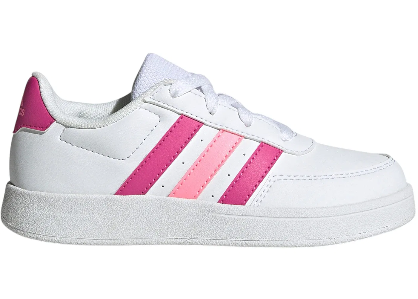 Детские кроссовки для активного отдыха Adidas Breaknet Lifestyle Court, Cloud White / Lucid Fuchsia / Beam Pink