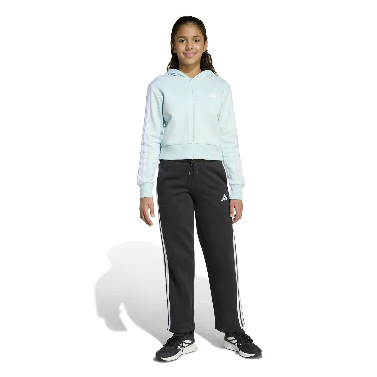 Детская футболка с принтом Adidas Sport Jg 3S Fl Ts 240, Роза / Блау — фото 2