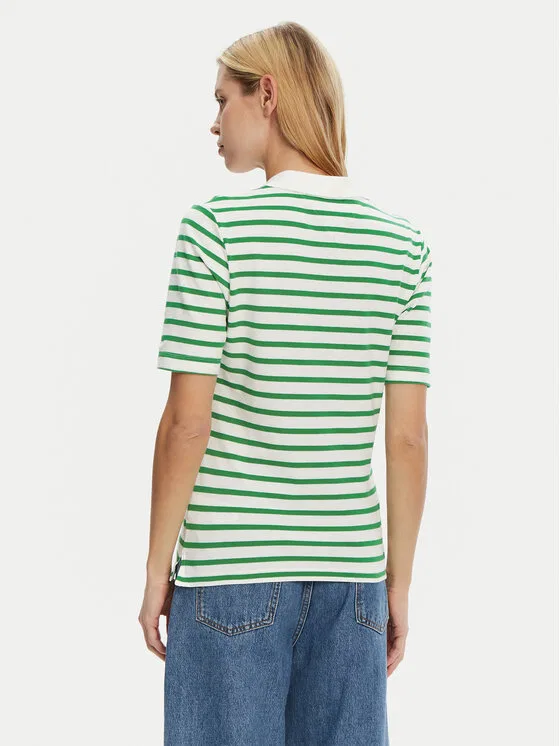 Поло regular fit Tommy Hilfiger, зеленый — фото 3