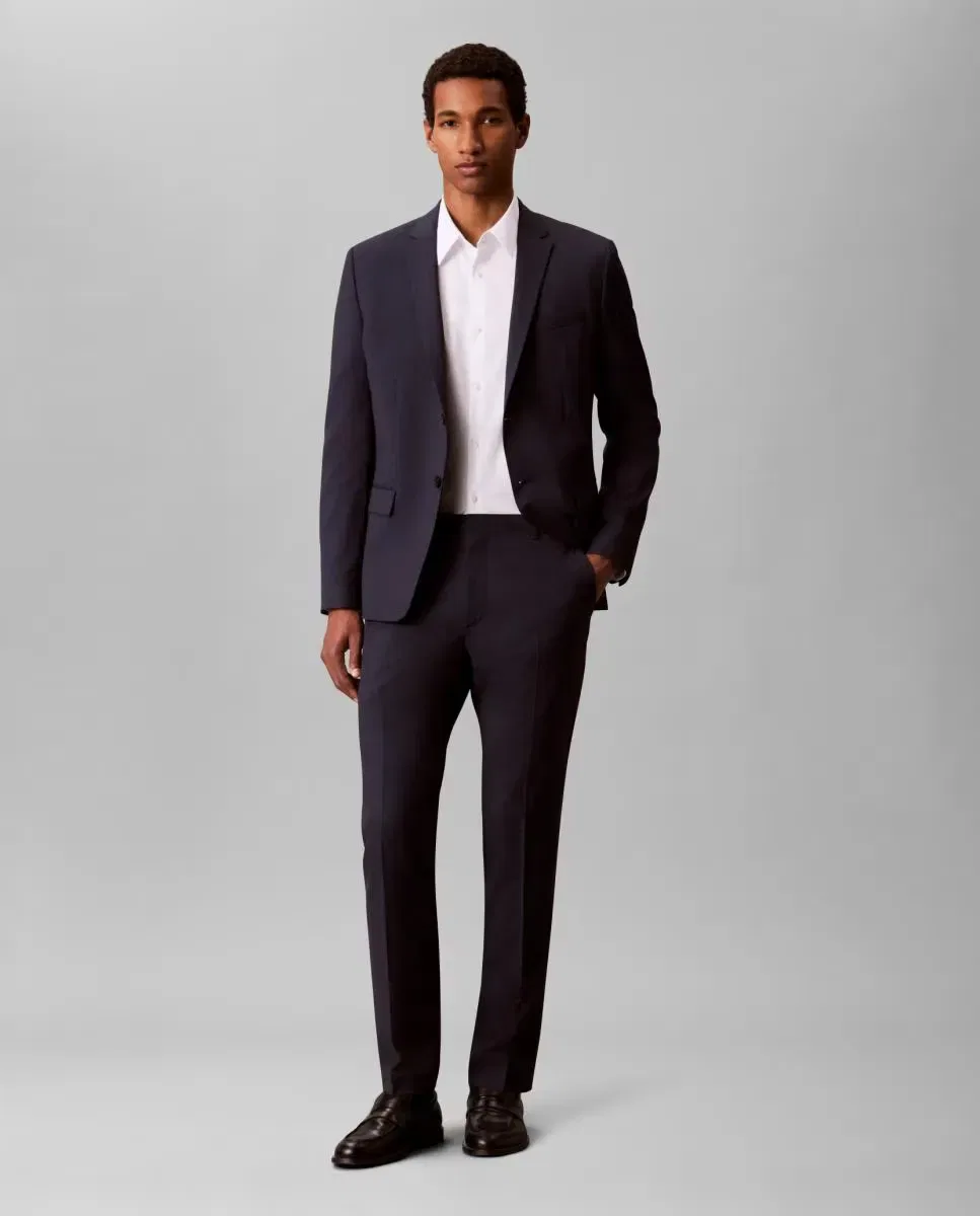 Мужские брюки из шерсти Calvin Klein, Azul Marino
