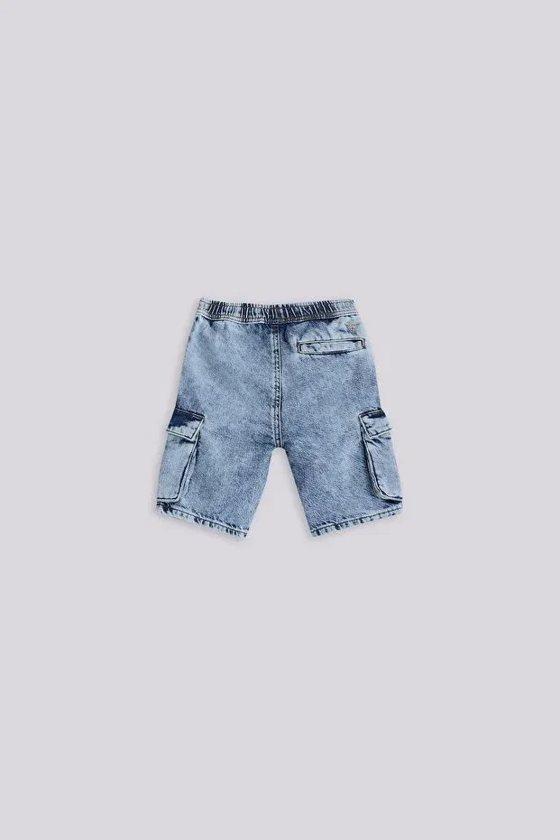 Детские шорты для мальчиков хлопковые Guess, Blue — фото 2