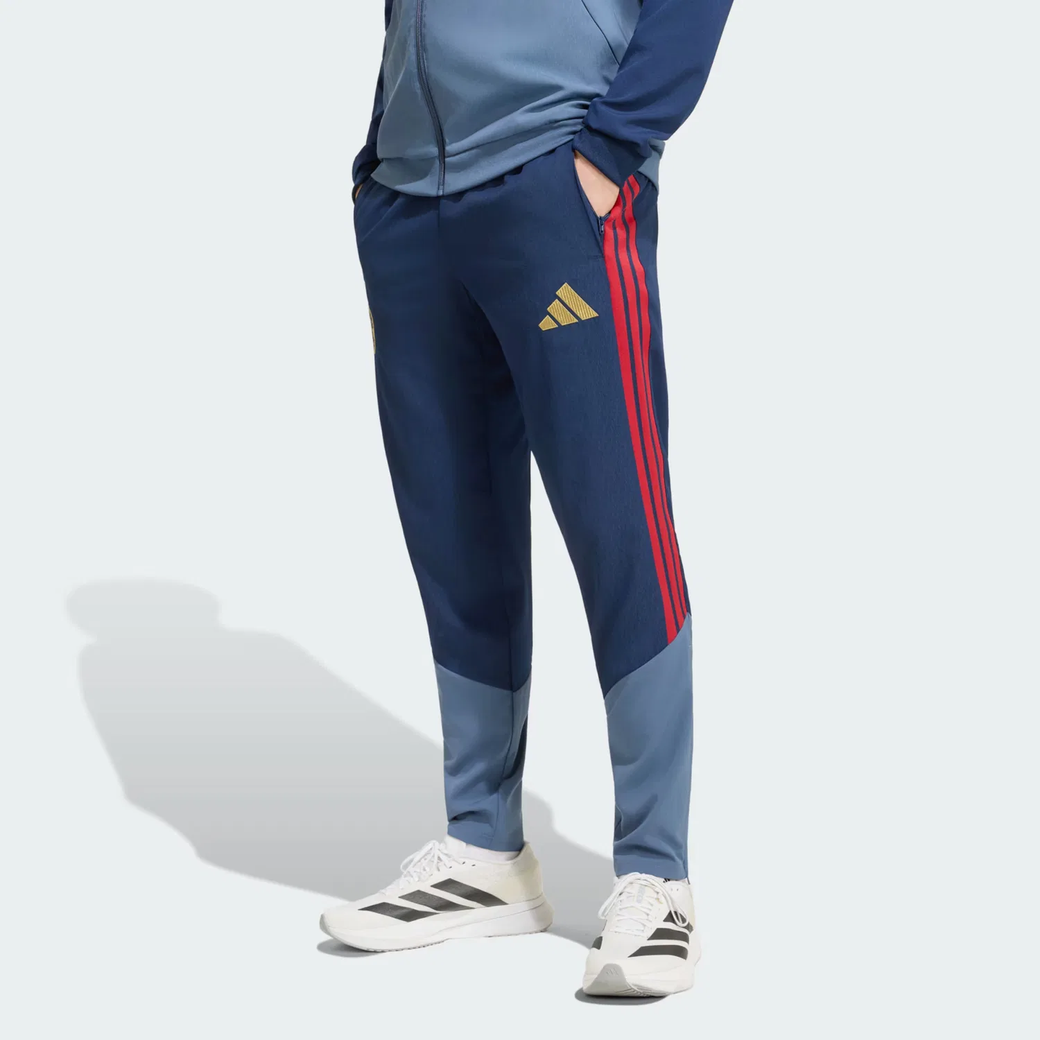 Спортивные брюки Adidas Performance Slim fit FC Bayern München 26/27 в темно-синем и опаловом цветах — фото 2