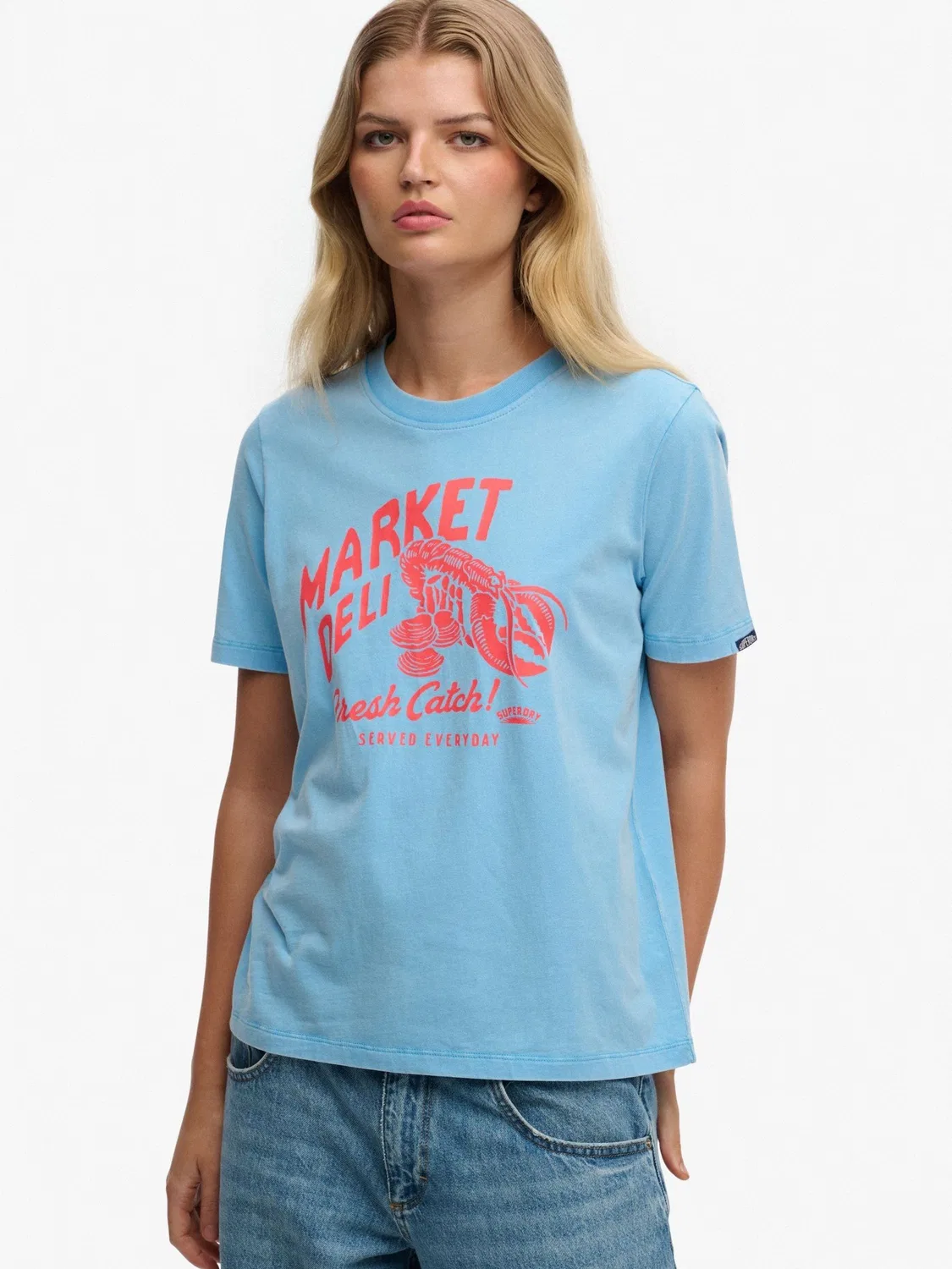 Футболка Relaxed Fit Roadside Trade Superdry, синий
