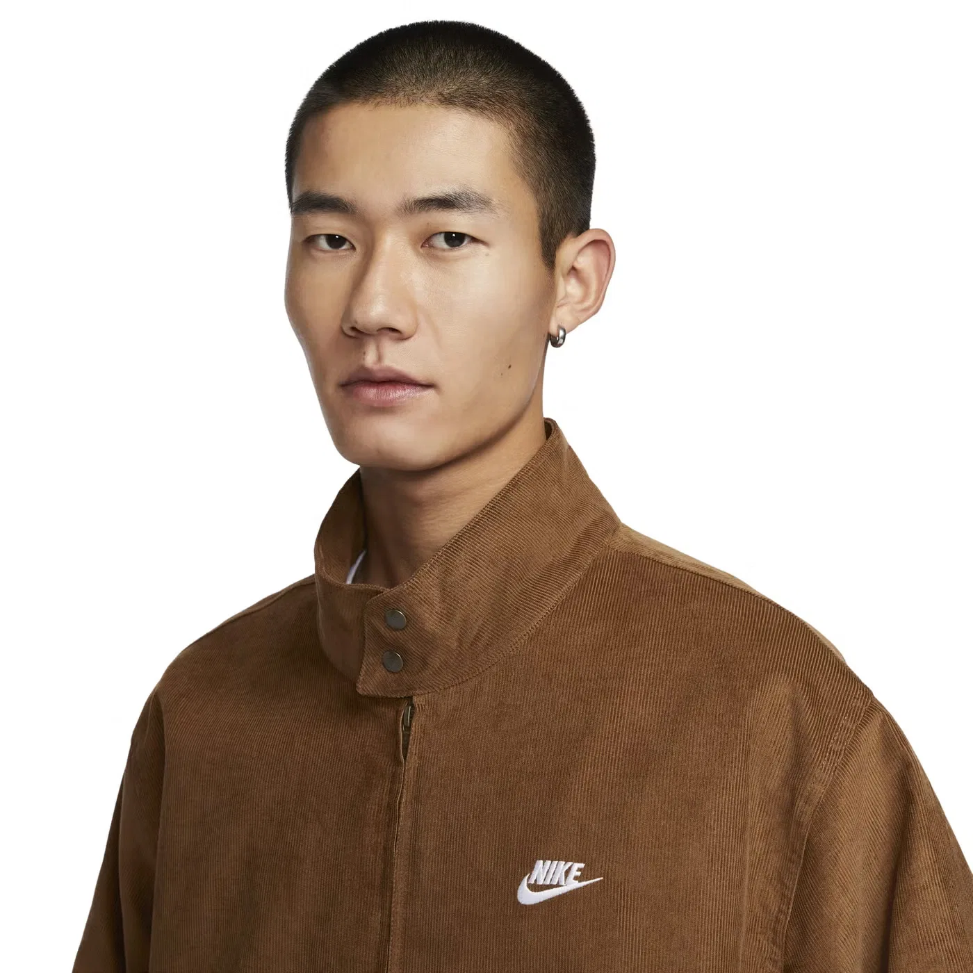 Куртка-харрингтон из вельвета Sportswear Club Corduroy Harrington Jacket Nike, светло-коричневый — фото 2