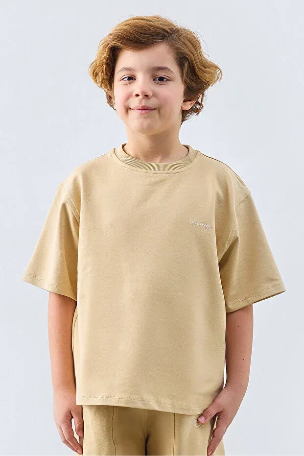 Детская футболка оверсайз Marvy, Beige