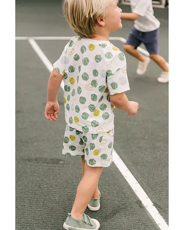 Детские шорты для девочек с принтом Tennis Shorts Pehr, Ace — фото 2