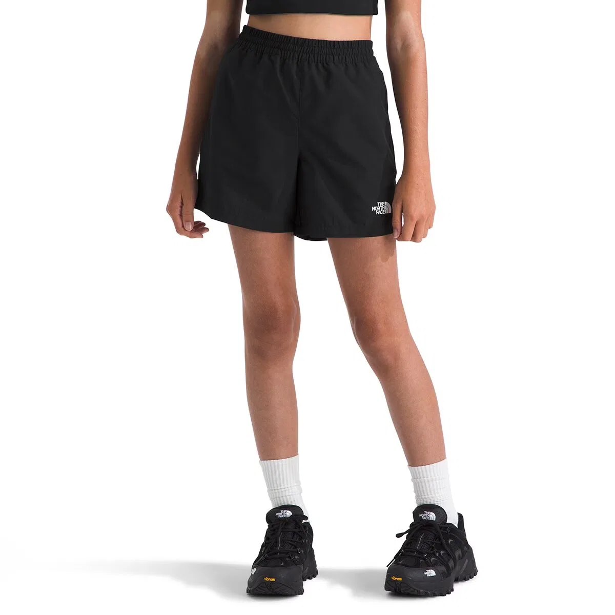 Детские шорты для мальчиков с технологией FlashDry-XD The North Face, TNF Black Logo Weather Topo Phantom Print — фото 2
