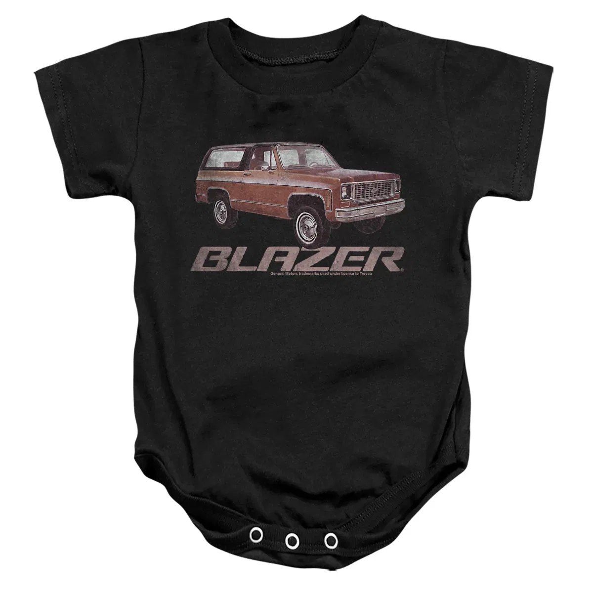 Детское боди с коротким рукавом Chevy Blazer Retro Chevrolet, Black