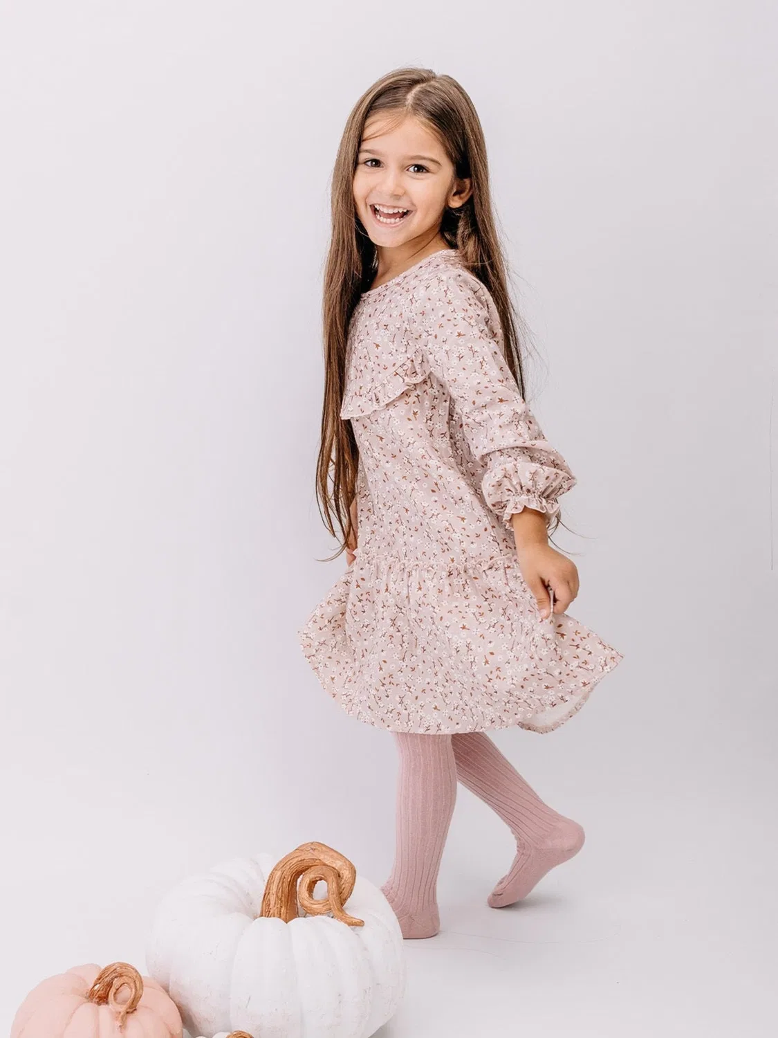 Колготки Walkiddy Unifarben Tights розового цвета — фото 3
