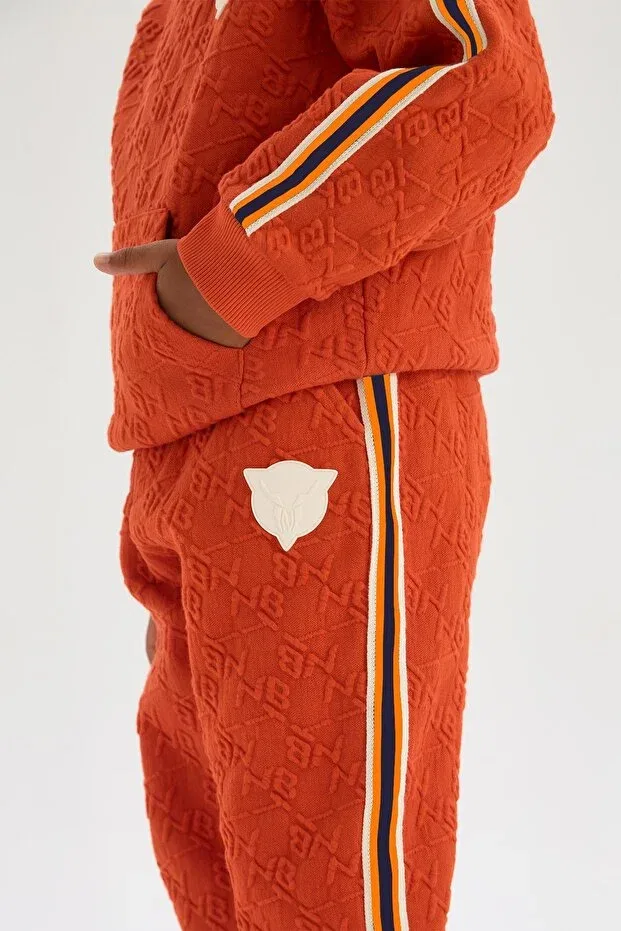 Детские спортивные штаны для мальчиков с эластичным манжетом Nebbati, Orange — фото 3