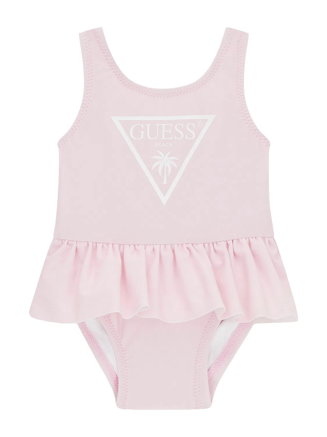 Купальник для девочки Guess, темно-розовый