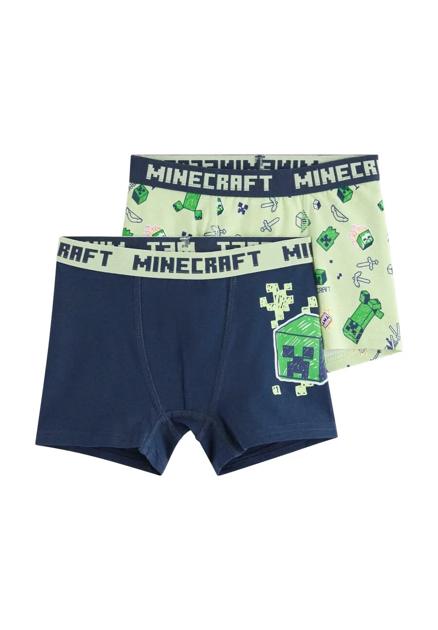 Трусики Lindex Underpants 'Minecraft' в цветах: морской синий, травянисто-зеленый, светло-зеленый