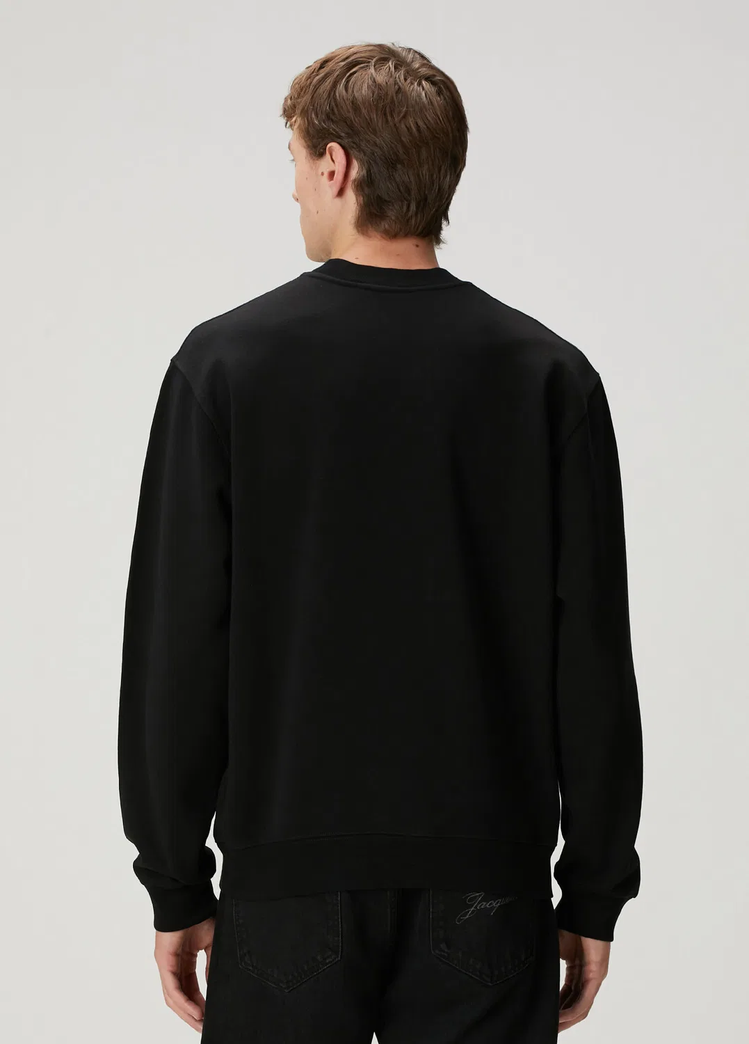 Свитшот Jacquemus Gros Grain Siyah Logo Patchli, black — фото 4