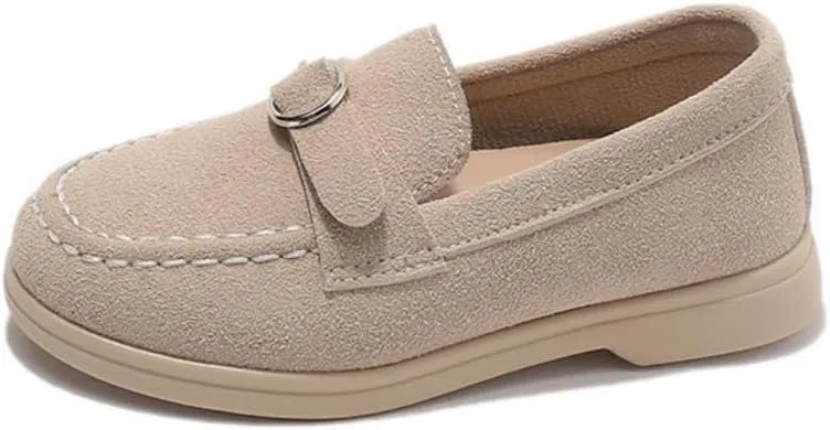 Детские туфли-мокасины на плоской подошве для мальчиков и девочек Canyoule, Beige