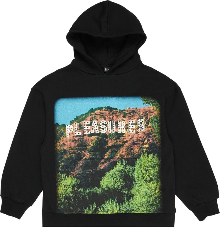 

Худи Pleasures Pleasurewood Studded Hoodie 'Black', черный