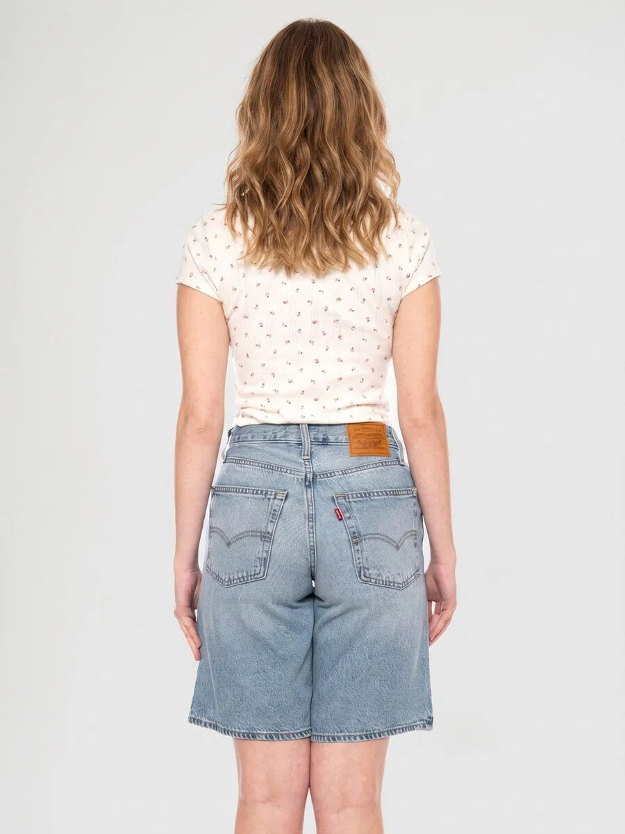 Шорты LEVI'S Baggy Jeans 'Baggy Dad Jort' синего цвета — фото 3