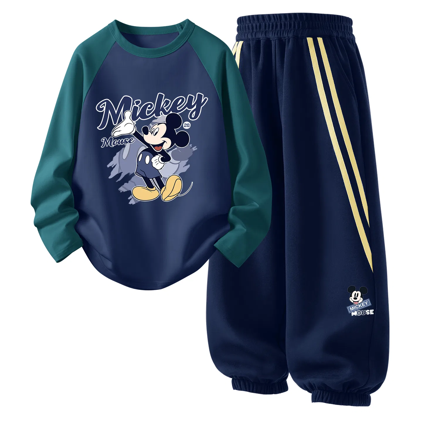 Детский спортивный комплект с принтом Mickey Dark B Tide Mickey K, Disney, Dark Green Blue — фото 3