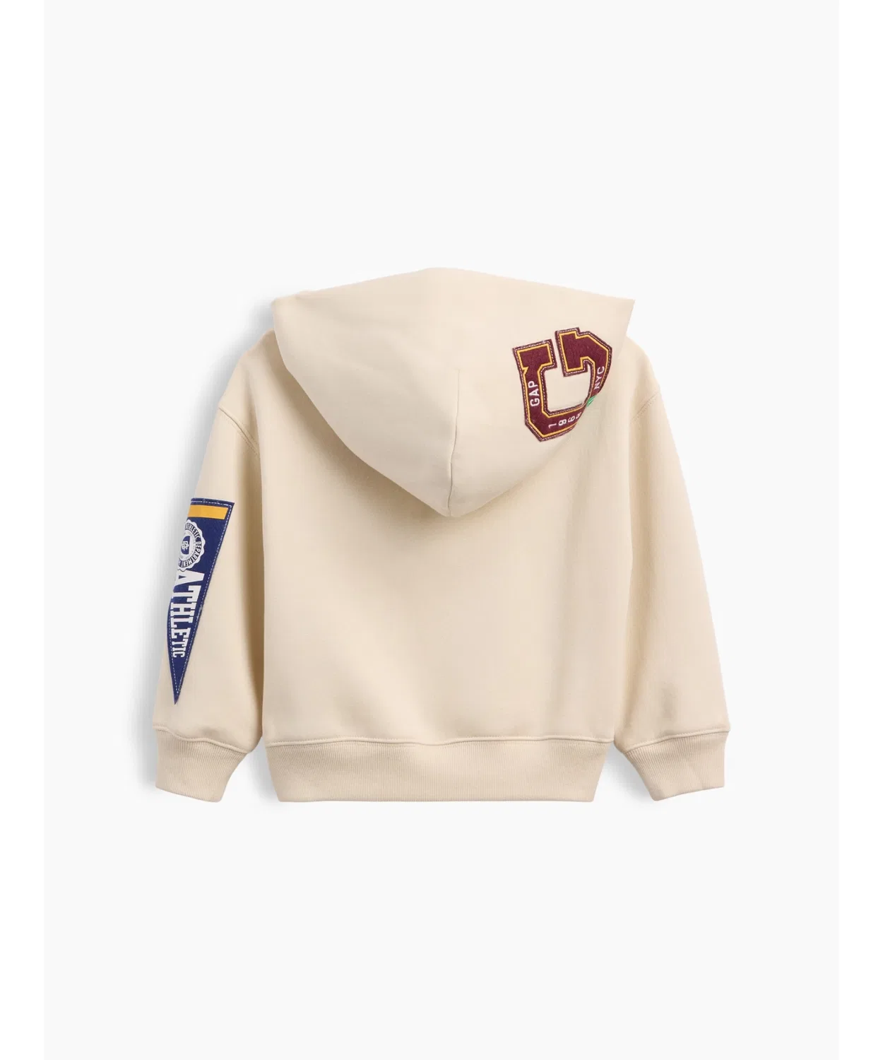 Детский свитшот с длинным рукавомGap Vintage Soft Varsity Style, Beige — фото 2