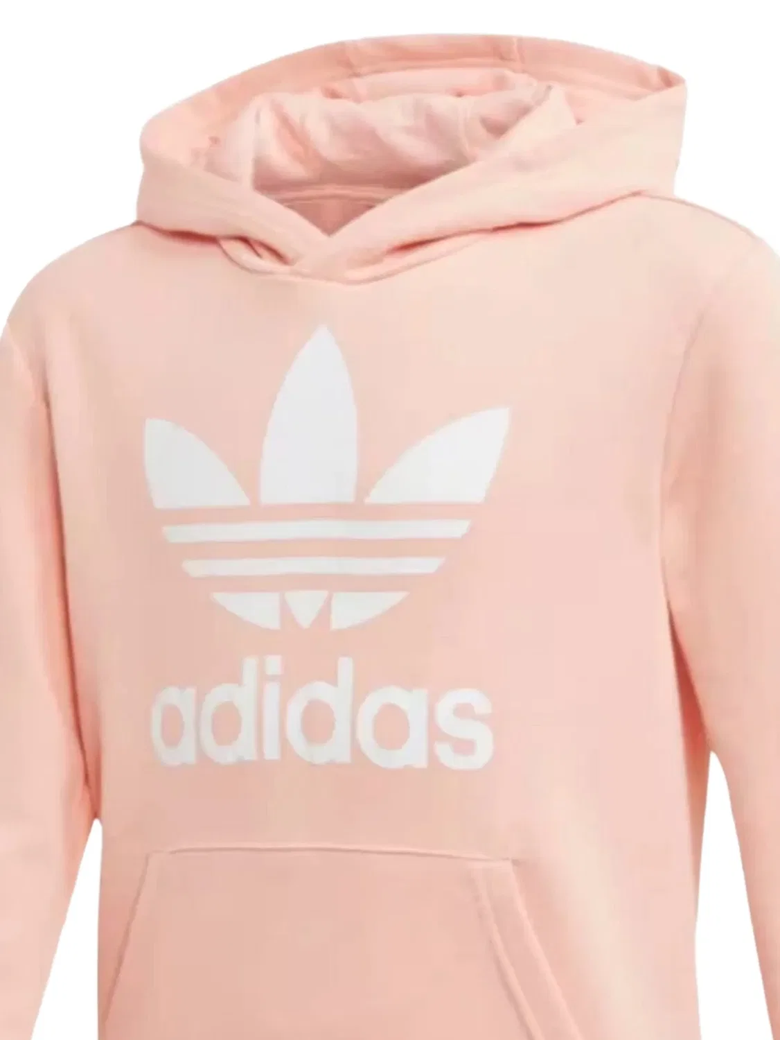 Худи с принтом в виде трилистника Adidas Kids, розовый — фото 2