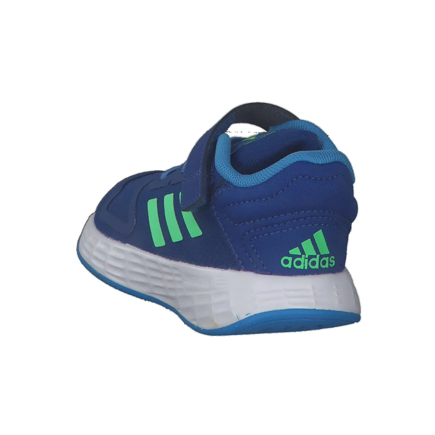 Детские кроссовки для мальчиков с шнуровкой Duramo 10 El I Adidas, Royal Blue Beam Green Pulse Blue — фото 4
